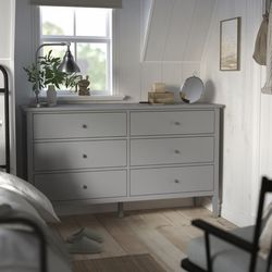 Gorgeous IKEA Gullaberg Gray 6 Drawer Dresser
