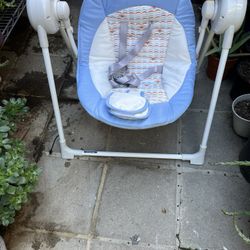 Columpio Para Bebé Con Sonidos Se Dobla Fácil Para Guardarse 