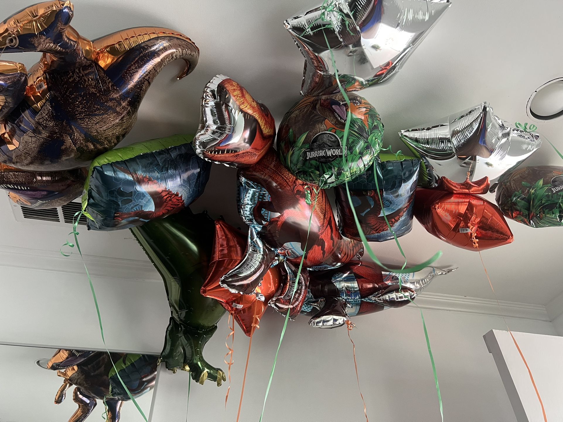 Dinosaur Balloons Inflated