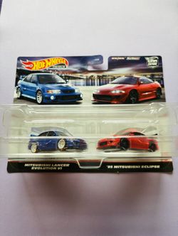 Hot Wheels Mitsubishi Lancer Evolution & Mitsubishi Eclipse 