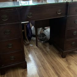 Antique Wood Desk 