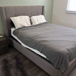 Cloth Bed Frame for Queen Mattress 