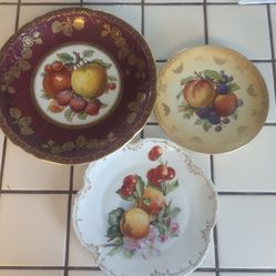 Hand Painted Fruit dishes