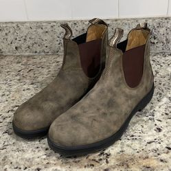 Blundstone Leather Chelsea Boots Men’s 12 Rustic Brown