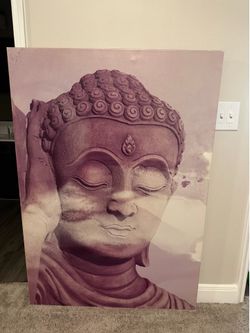 Purple-Toned Buddha Wall Art – Canvas On Demand (Room To Go) – MUST GO ASAP