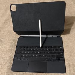 Apple Magic Keyboard ( First Gen for iPad Pro 12.9Inch) And Apple Pencil 2 Gen Bundle.