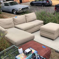 Sectional With Ottoman - Couch