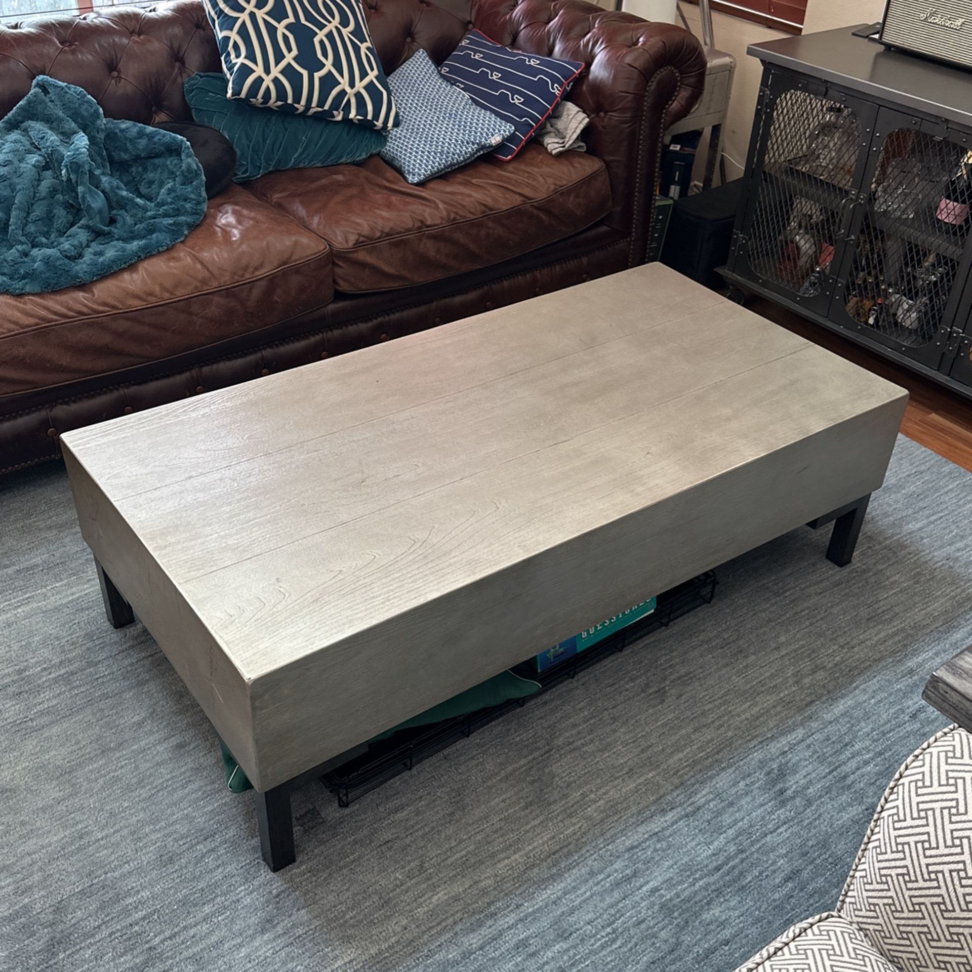 56” Long Modern Coffee Table