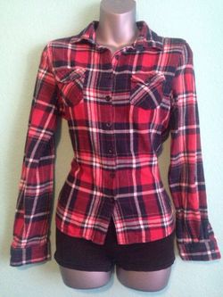 Red/Navy Flannel