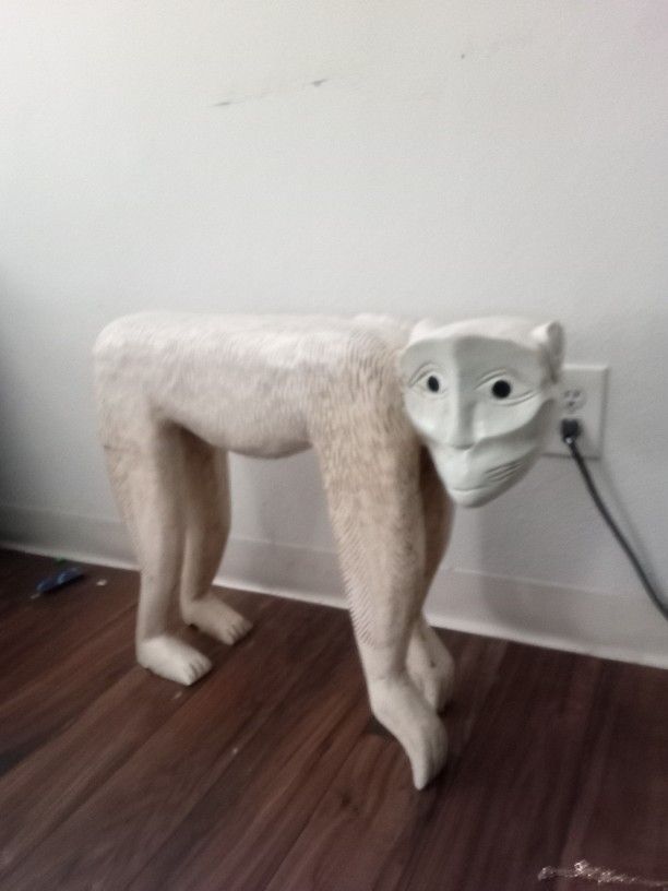 Vintage Boho Monkey Statue