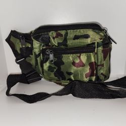 camo print small waist bag fanny pack 