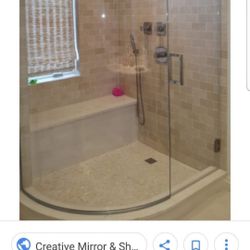 Shower Curved Glass Only $325