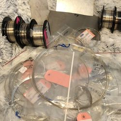 Silver Lot For Jewelry Making , Huge Lot Of Argentium Silver Wire and Findings From RIO Grande Store, Over 2 Lbs