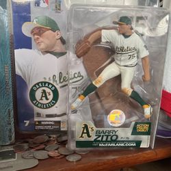 A’s Athletics Barry Zito :Action Figure Debut 