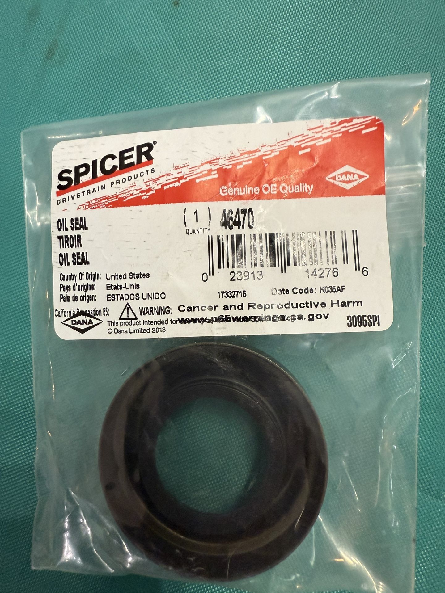 Front Diff Input Seal