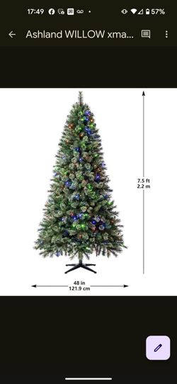 7 ft light up Christmas tree in box