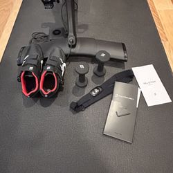 Peloton bike +23.8 inch rotating touchscreen auto resistance adjustment. All accessories included.