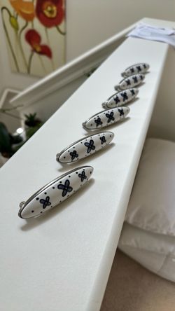Hand painted cabinet handles