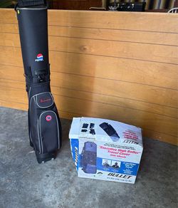 Golf travel bags for flying, at $20 each.