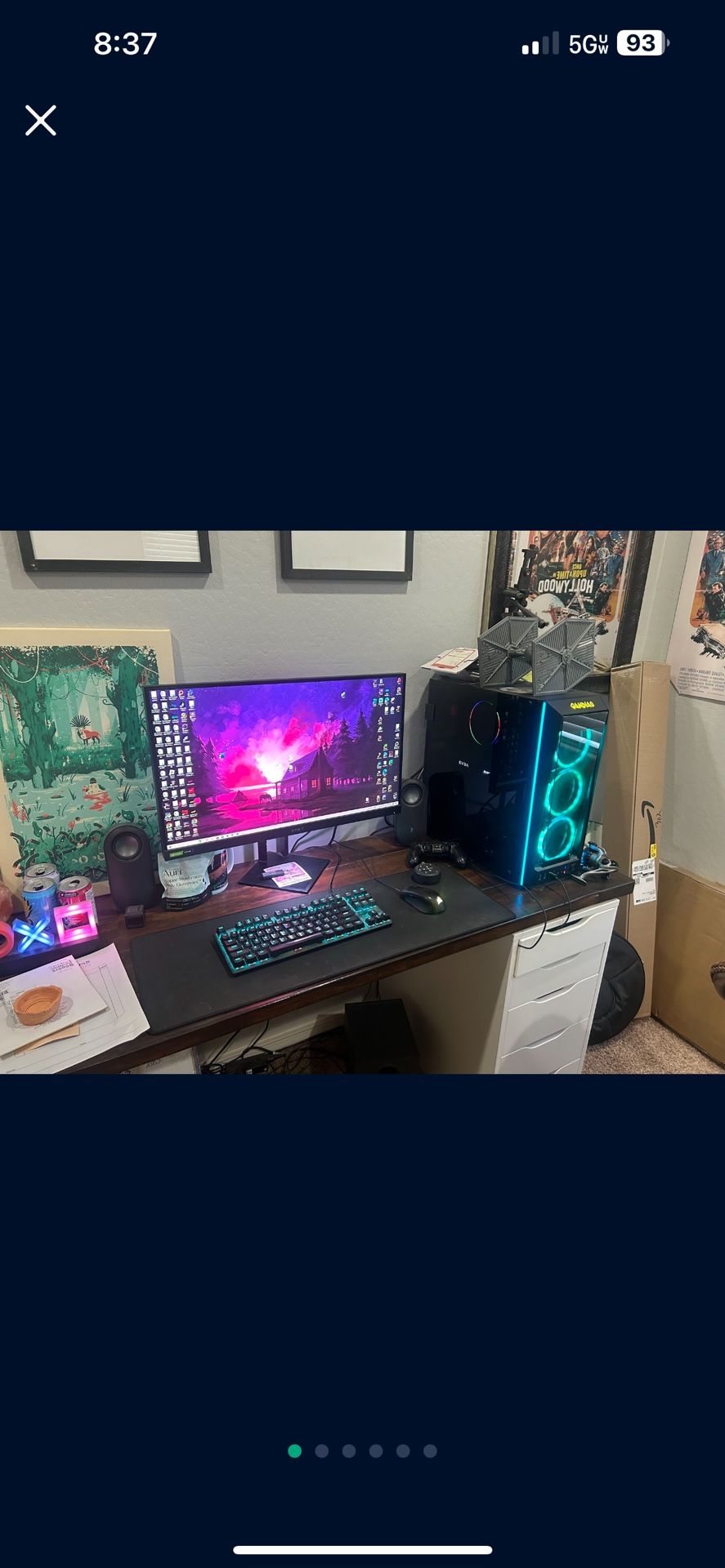 Desktop PC Gaming And Work Computer