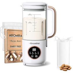 894-in 1 Automatic Nut Milk Maker, 10 Blade 35 oz Homemade Oat, Soy, Plant-Based and Dairy Free Beverages, Almond Milk Maker with Delay Start/Keep War