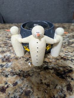 Snowman Candle Holder
