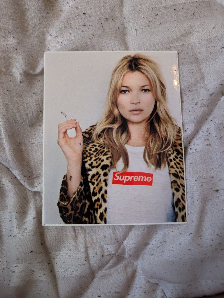 Kate Moss Supreme Sticker