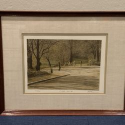 Listed Harold Altman Signed Color Lithograph Print "October 1982 III" 163/285