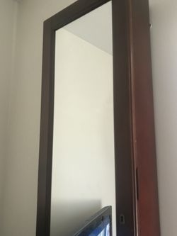 Mirror Jewelry Cabinet Wall or Door Mounted