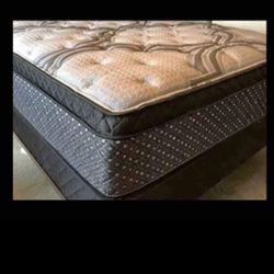 King size new thick pillow top bed can deliver 