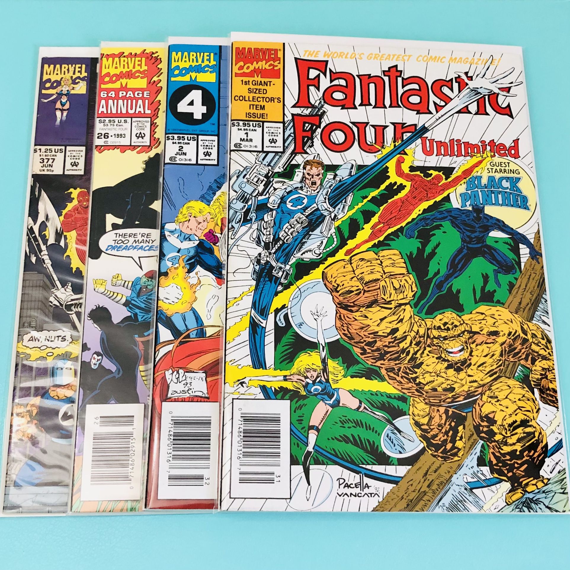 Marvel Comics 4️⃣ Assorted Fantastic Four 90’s Comic Books