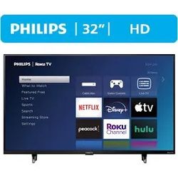 New Inbox 32 Inch Philips Roku Smart TV,  HD720