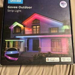 Govee Outdoor LED Strip Lights, 98.4ft Smart Outdoor Lights Work with Alexa and Google Assistant, App Control, IP65 Waterproof