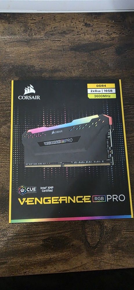 Vengence RGB PRO 2×8 16gb 3600MHz