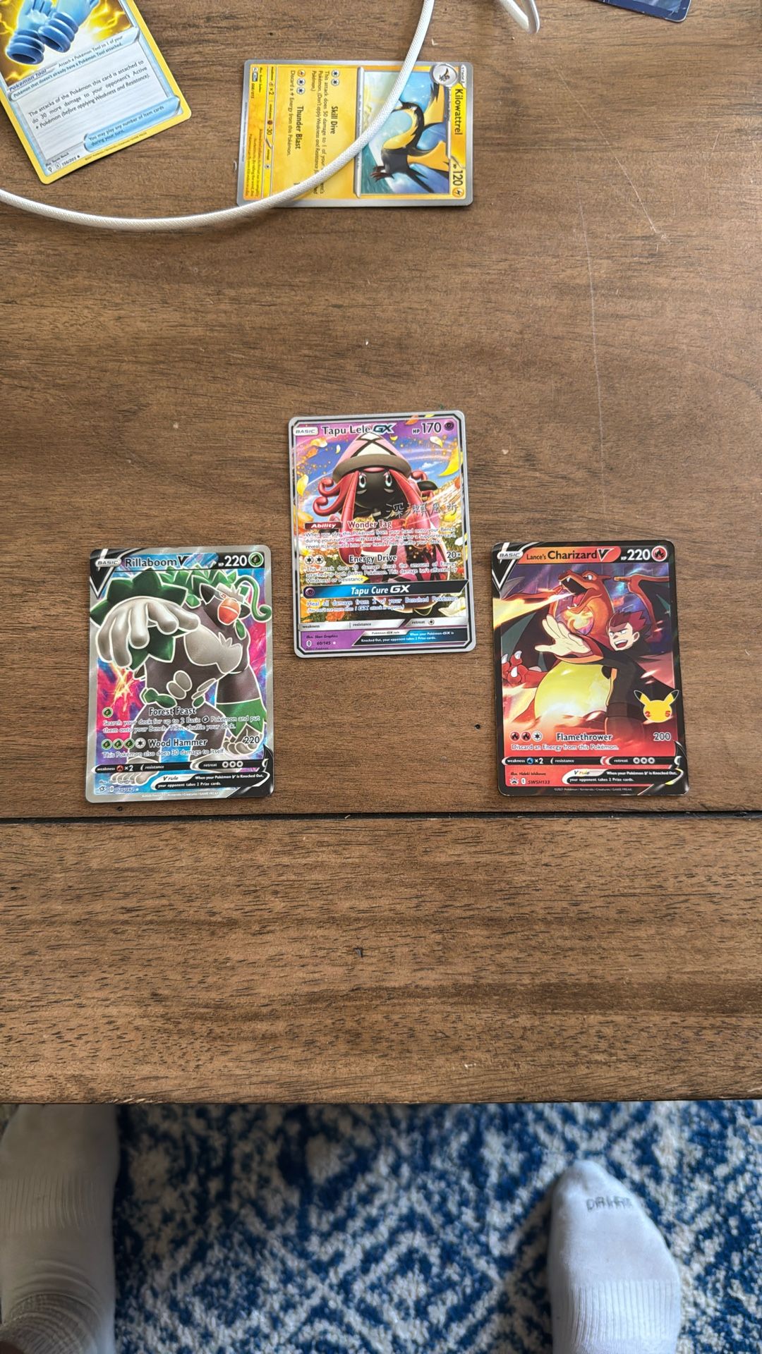 Pokemon Cards: Charizard, Rillaboom, Tapu Lele
