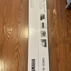 New unopened box Yamaha Sound Bar with dual built-in subwoofers, Alexa built-in, Bluetooth streaming, simple setup, lightweight, wall mountable, 4K Ul
