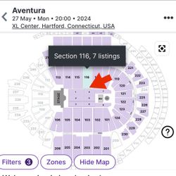 Aventura Tickets XL Center Memorial Day 5/27 Amazing Seats!