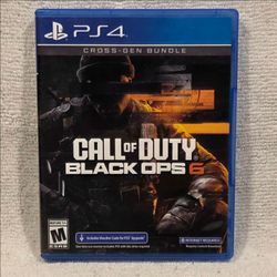 CALL of DUTY BLACK OPS 6 (2024 PS4) CoD BO6 SHOOTER FPS SONY PLAYSTATION PS VIDEO GAME DISK