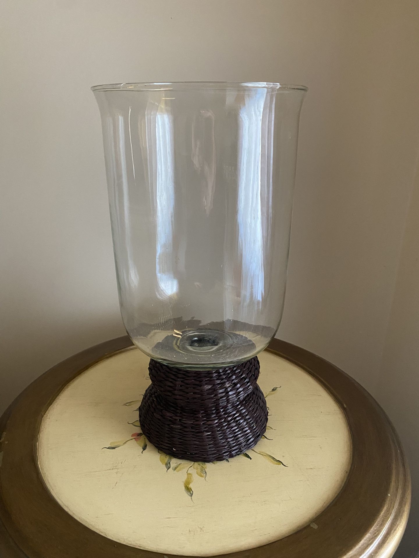 Pier 1 Imports Glass Hurricane Candle Holder