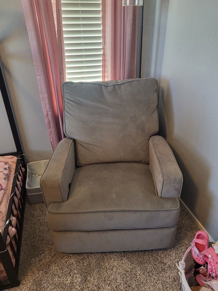 Grey Nursing Recliner Rocker