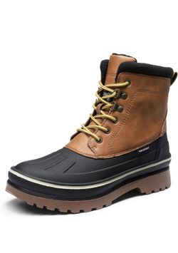 Bruno Marc Men's Insulated Waterproof Snow Boots Warm Fur Lined Outdoor Winter Boot