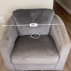 Gray Swivel Chair