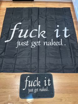 New shower curtain with new rug