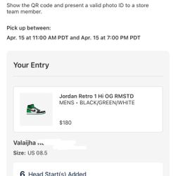 Jordan 1 Lucky Green 