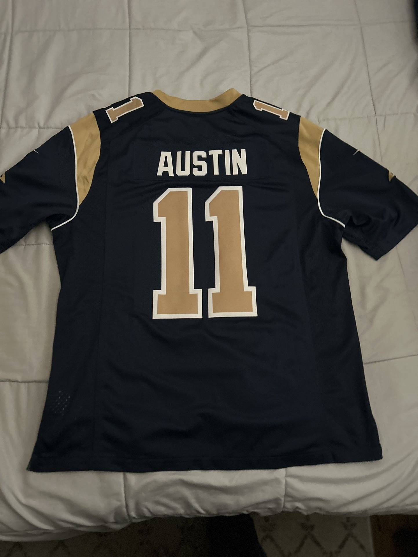 This is a Los Angeles Rams jersey featuring the number 11. The player most commonly associated with this jersey number for the Rams is Tavon Austin, a