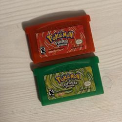 Pokémon Fire Red and Leaf Green for Nintendo GBA (Repro)