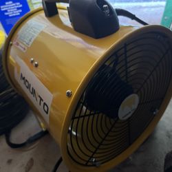 Industrial Ventilation Fan w/ 2 Duct Hoses – Like New