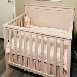 Mini Pink Baby Crib