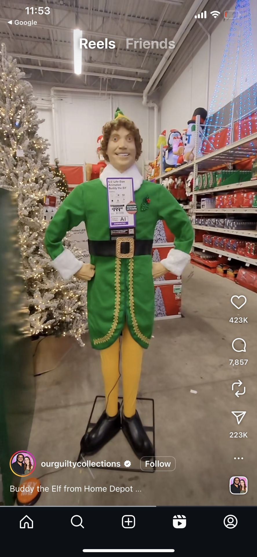 6.5 Ft Buddy Elf Animated . $125 Firm , No Offer , No Negotiations.