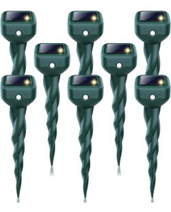 Mole Repellent Solar Powered, 8 Pack Snake & Skunk Repellent for Yard